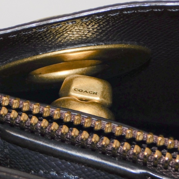 Coach Willow Tote - Colorblock Blue - Picture 14 of 15